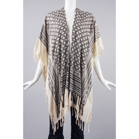 Thin poncho shawl Clearance